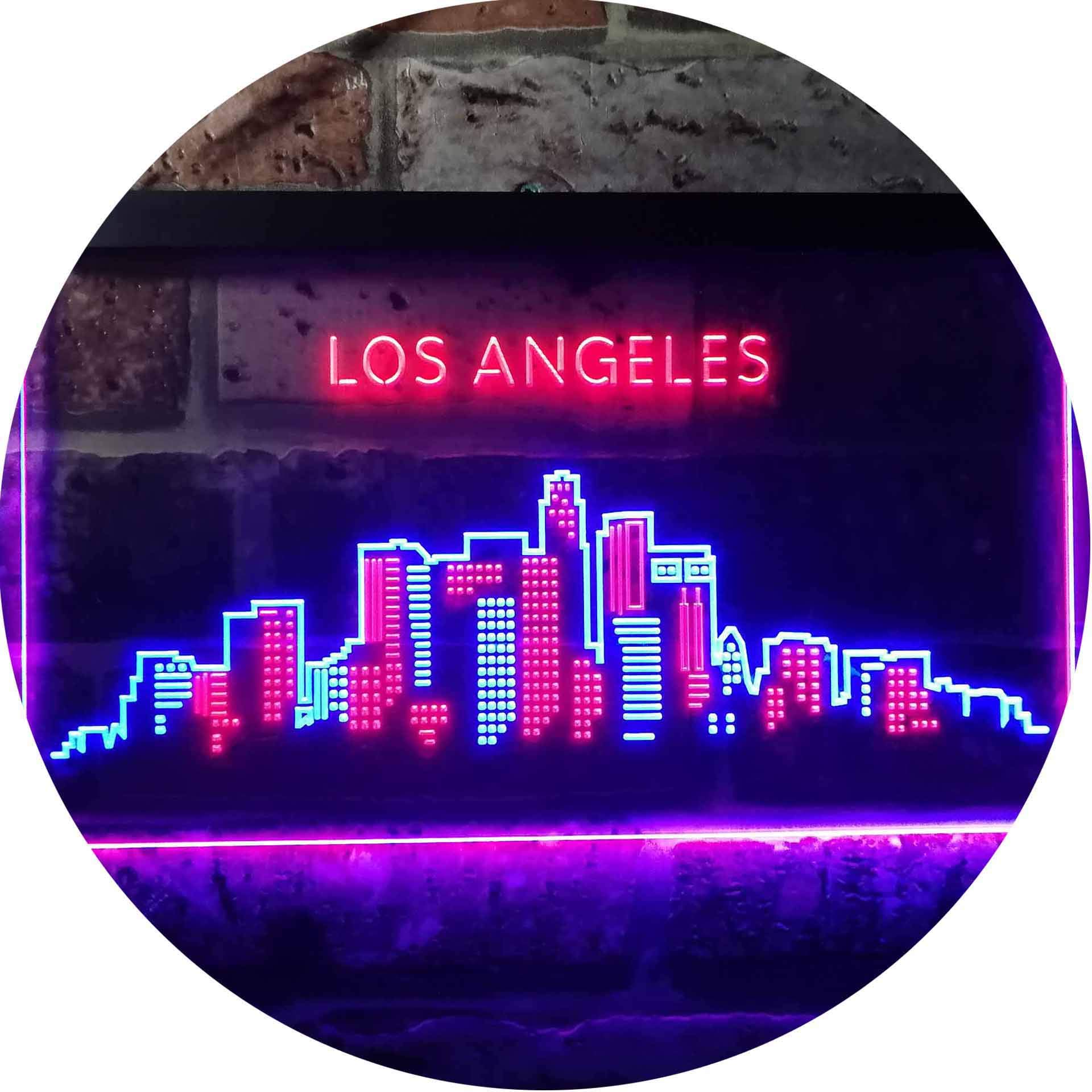 Amazon.co.jp: Los Angeles City Skyline Silhouette Dual Color